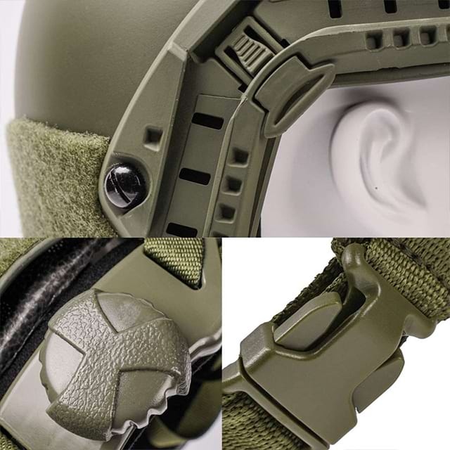 Nij Iiia Mich/Fast/Pasgt PE/Aramida Kevlar casco balístico antibalas con Wendy