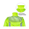 Seguridad reflexiva y ropa de trabajo impermeable impermeable de alta visibilidad