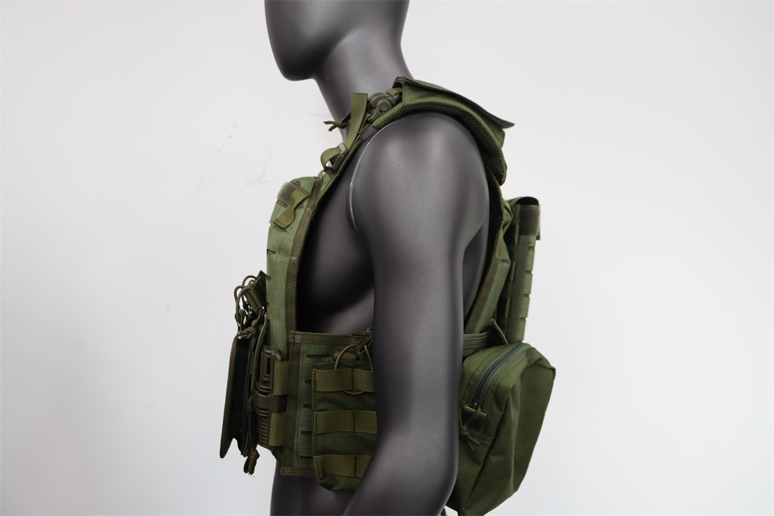 Molle Systerm Camo combate cuerpo protección placa portador una mano liberación rápida Color camuflaje chaleco táctico 