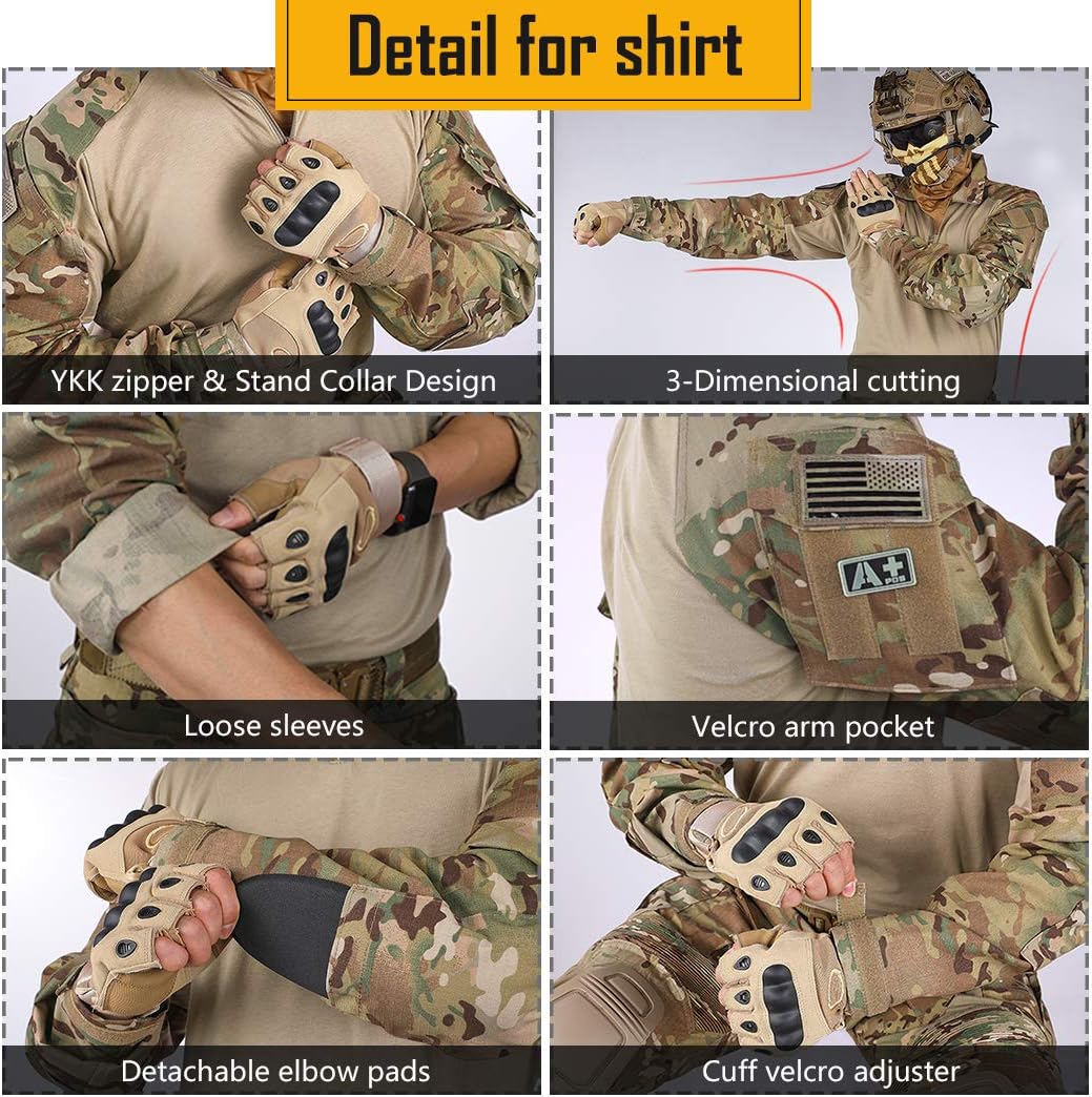 Venta al por mayor, gran oferta, traje táctico, uniforme de batalla, ropa de entrenamiento de guardia de seguridad, uniforme multicámara ACU CP de combate 