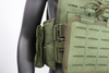 Molle Systerm Camo combate cuerpo protección placa portador una mano liberación rápida Color camuflaje chaleco táctico 