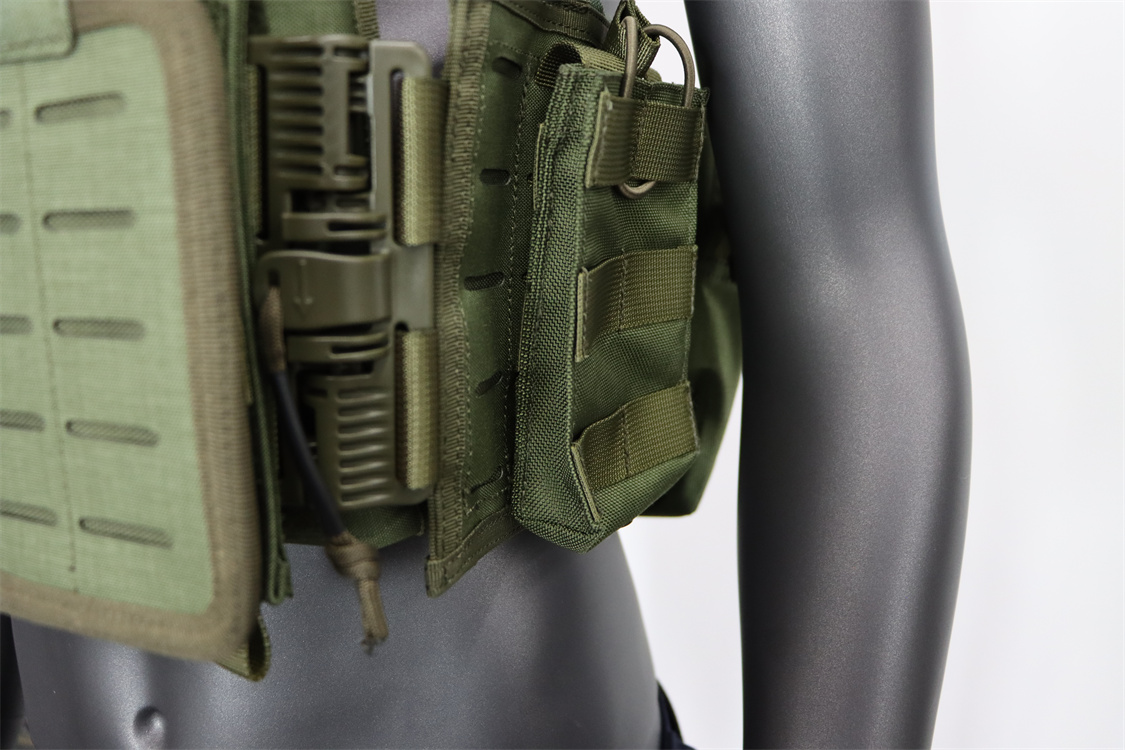 Molle Systerm Camo combate cuerpo protección placa portador una mano liberación rápida Color camuflaje chaleco táctico 