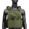 Molle Systerm Camo combate cuerpo protección placa portador una mano liberación rápida Color camuflaje chaleco táctico 