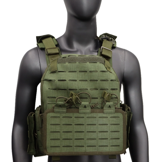 Molle Systerm Camo combate cuerpo protección placa portador una mano liberación rápida Color camuflaje chaleco táctico 